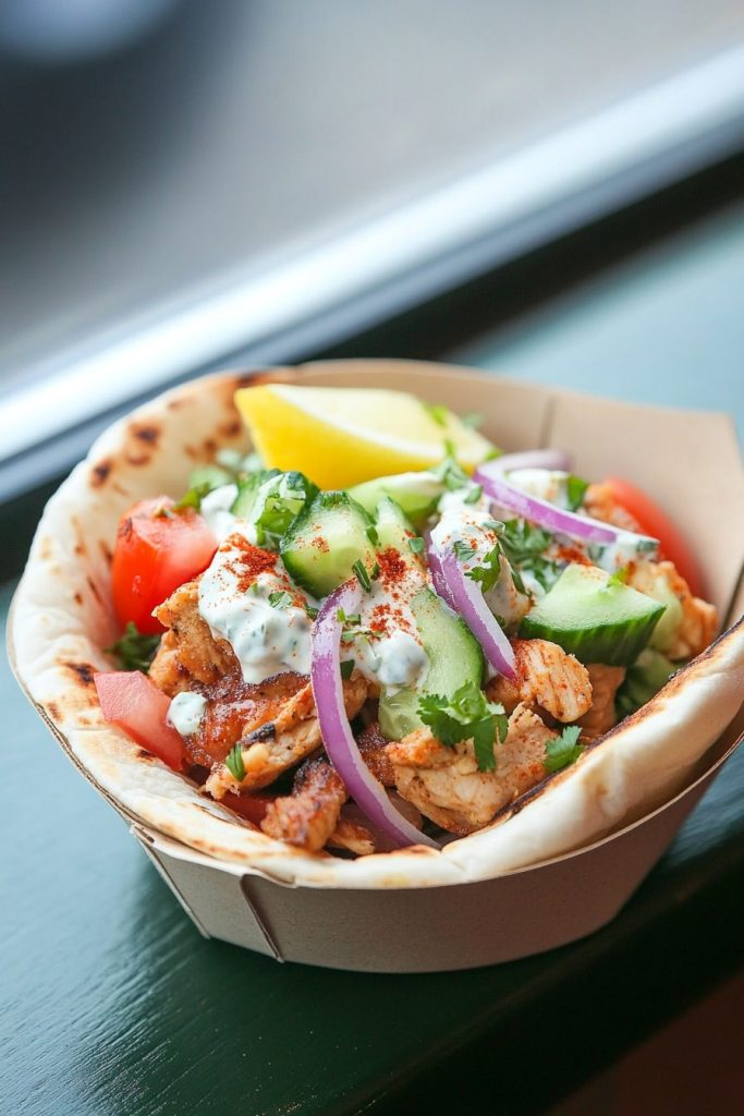 Greek Chicken Pita Pockets