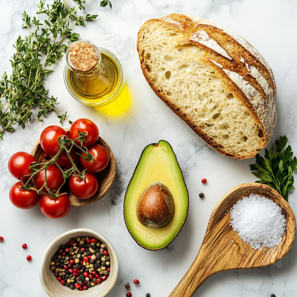 Avocado Toast with Tomato Olive Oil 2