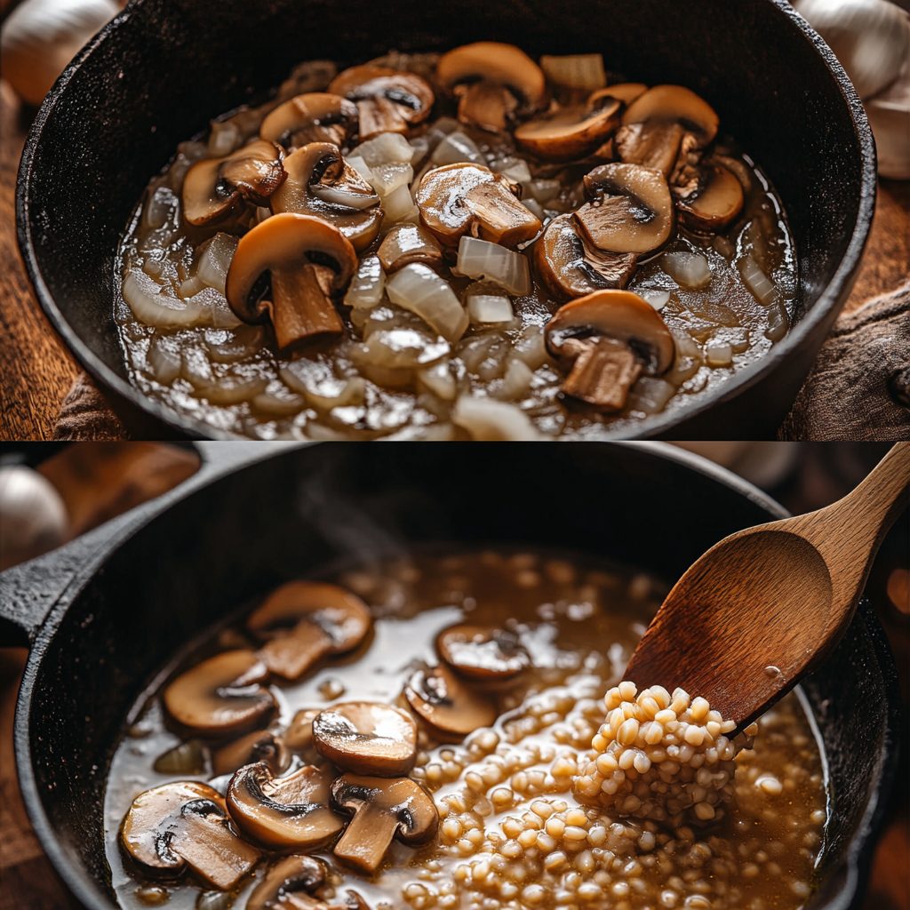 Barley Mushroom Soup 4