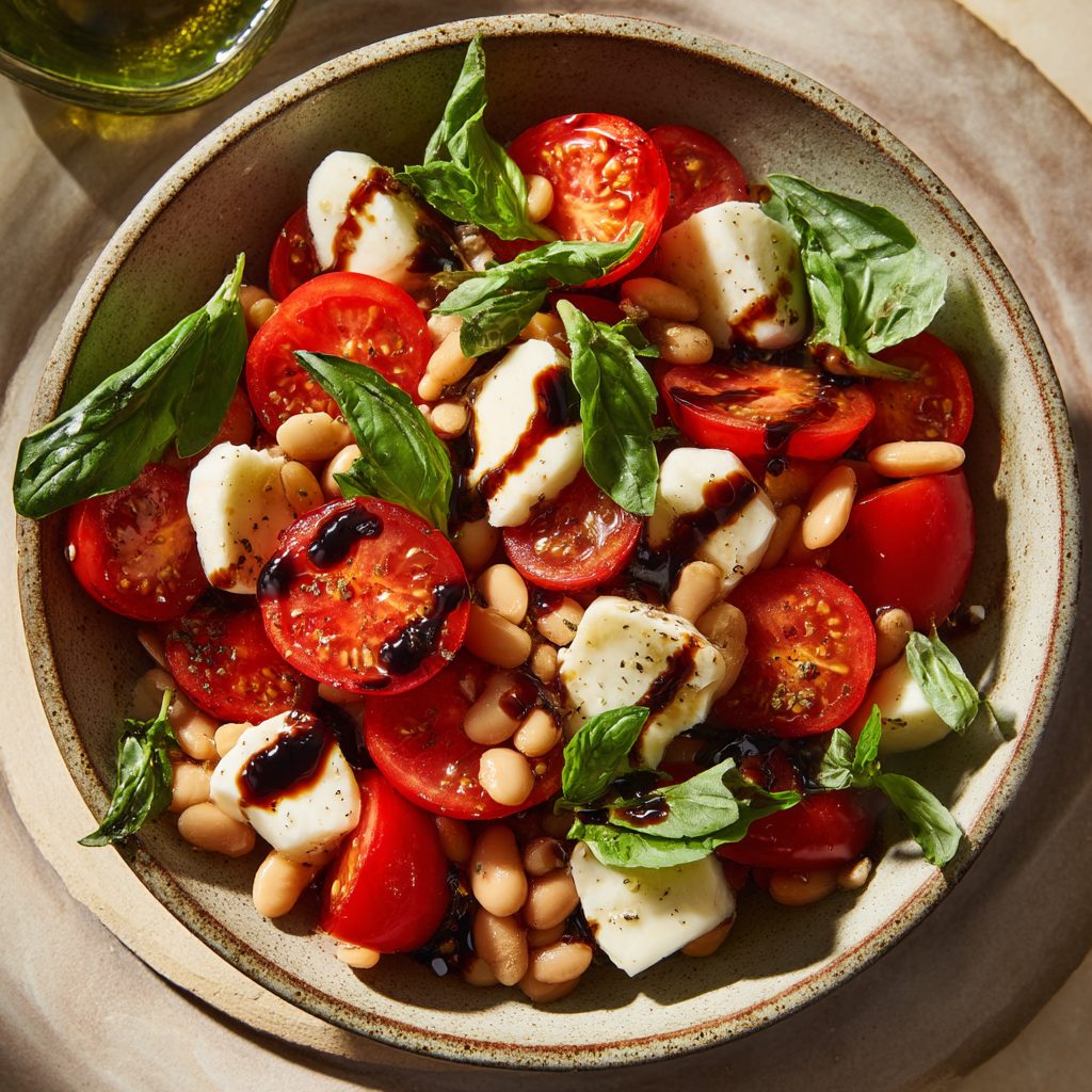 21 Mediterranean Salad Ideas for Weight Loss 10 Caprese White Bean Salad 6
