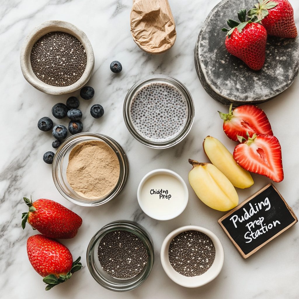 Chia Pudding with Almond Milk & Fresh Fruit 3 Chia Pudding with Almond Milk & Fresh Fruit