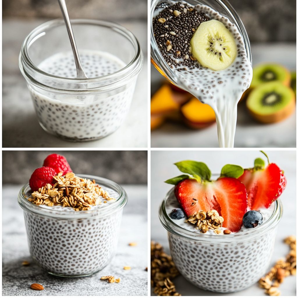 Chia Pudding with Almond Milk & Fresh Fruit 5 Chia Pudding with Almond Milk & Fresh Fruit
