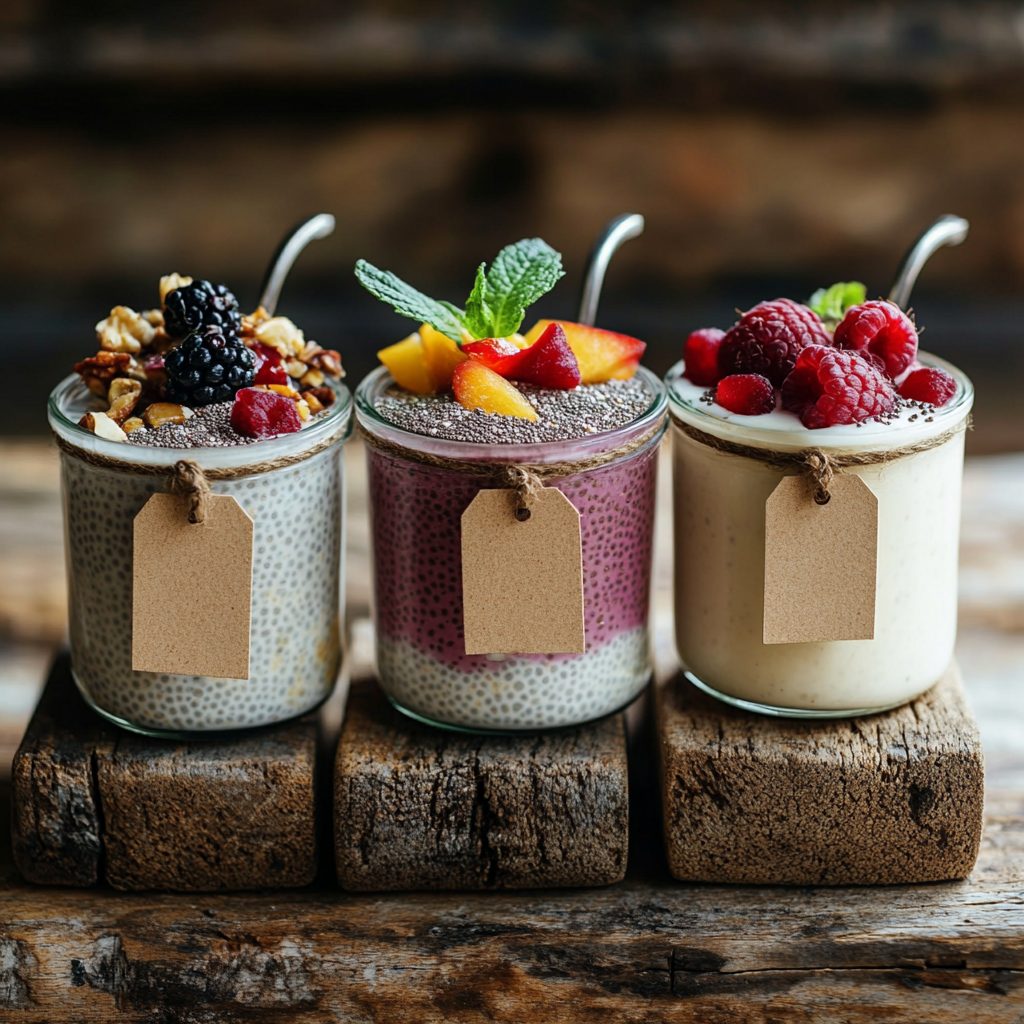 Chia Pudding with Almond Milk & Fresh Fruit 6 Chia Pudding with Almond Milk Fresh Fruit 5