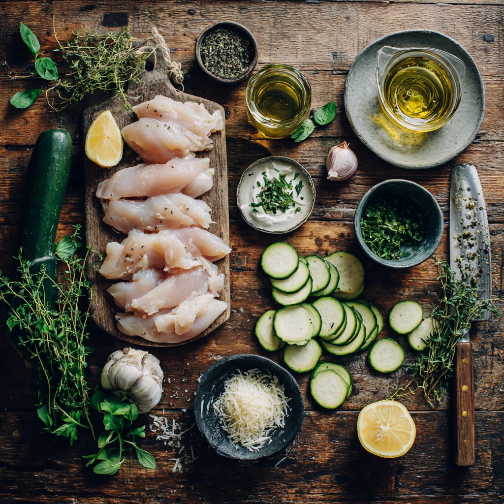 Chicken & Zucchini Skillet with Herbs