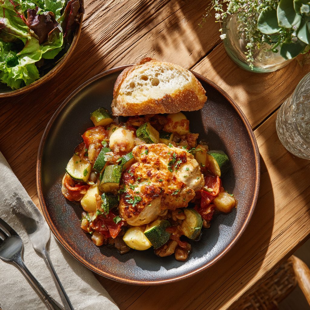 Chicken & Zucchini Skillet with Herbs