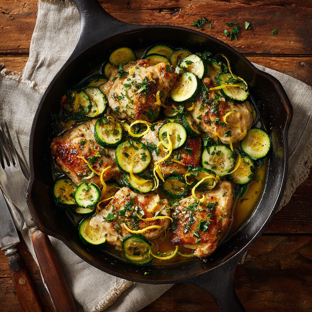 Chicken Zucchini Skillet with Herbs 7