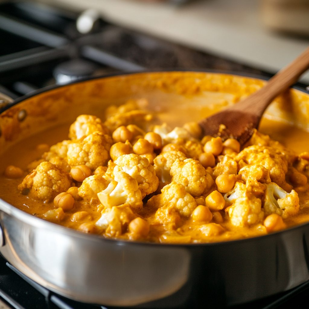 Chickpea & Cauliflower Coconut Curry 5 Chickpea Cauliflower Coconut Curry 4