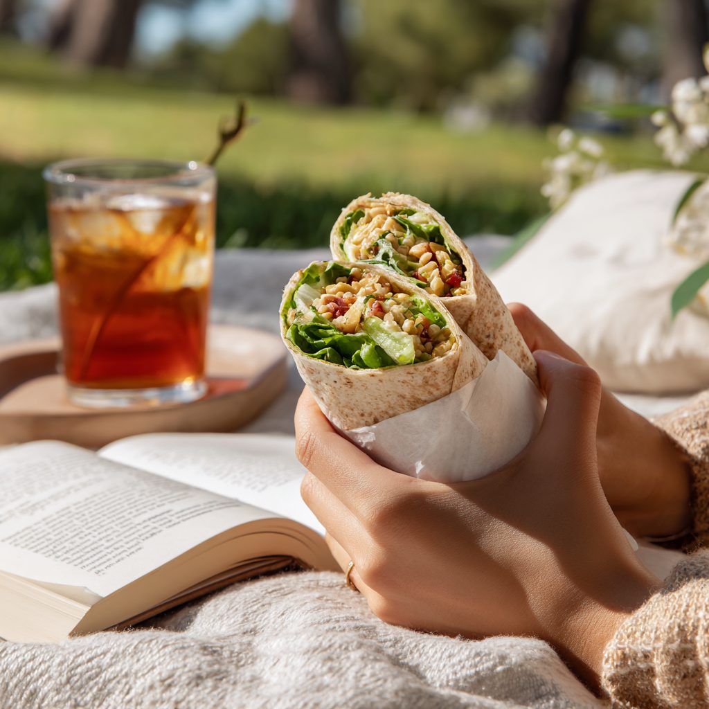 Chickpea “Tuna” Salad Wrap