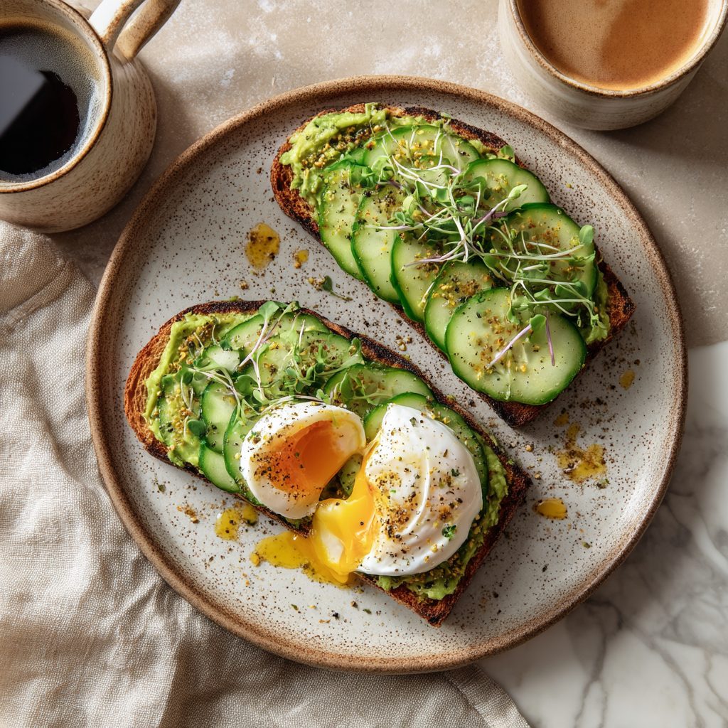 Cucumber Avocado Toast with Zaatar 9