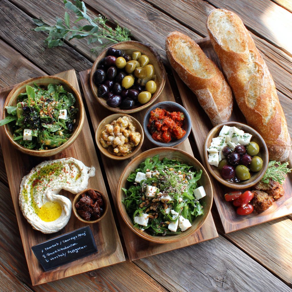 Deconstructed” Greek Mezze Plate 8 Deconstructed Greek Mezze Plate 5