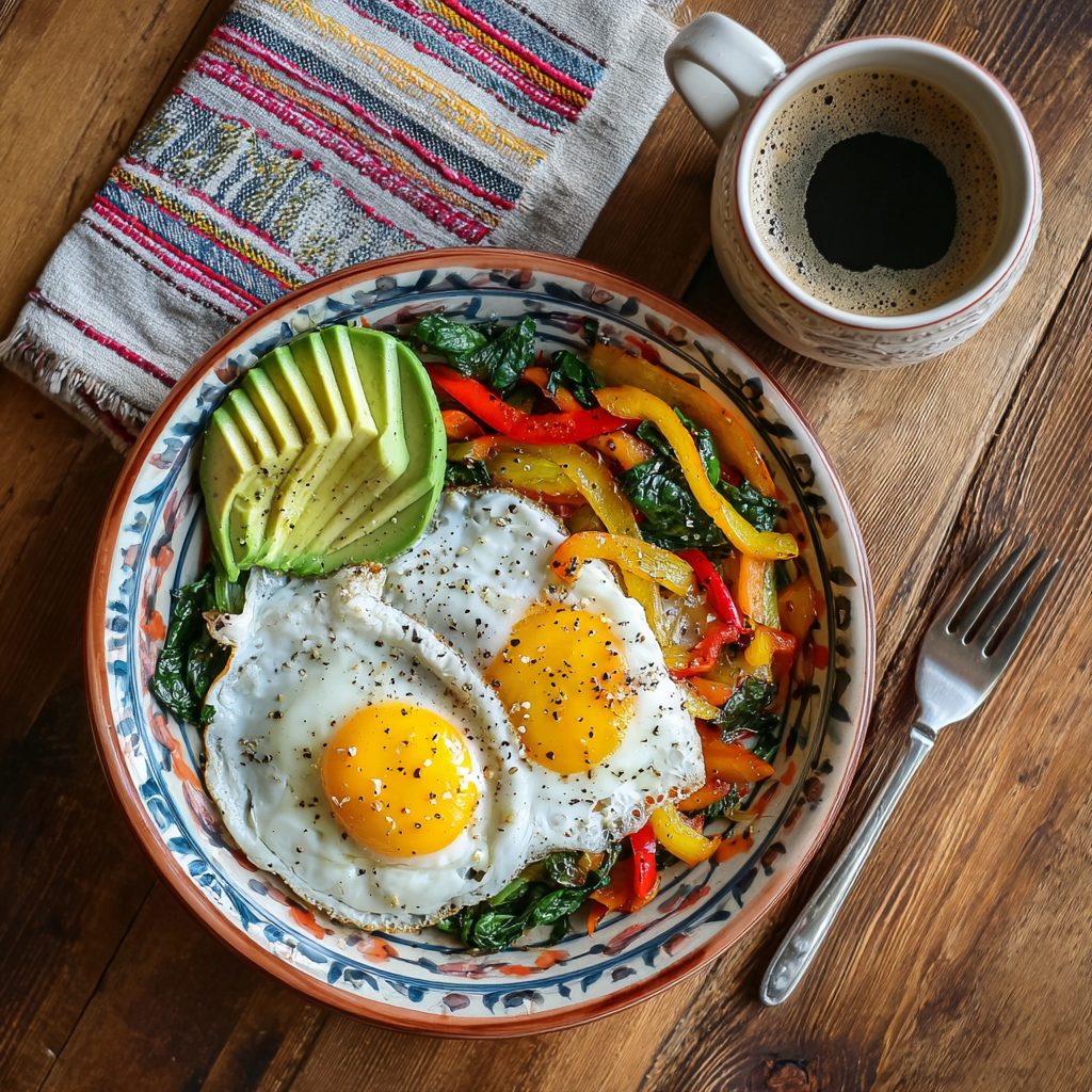 7-Day High-Protein Mediterranean Diet Plan to Burn Visceral Fat 11 Eggs + Avocado + Sautéed Veggies