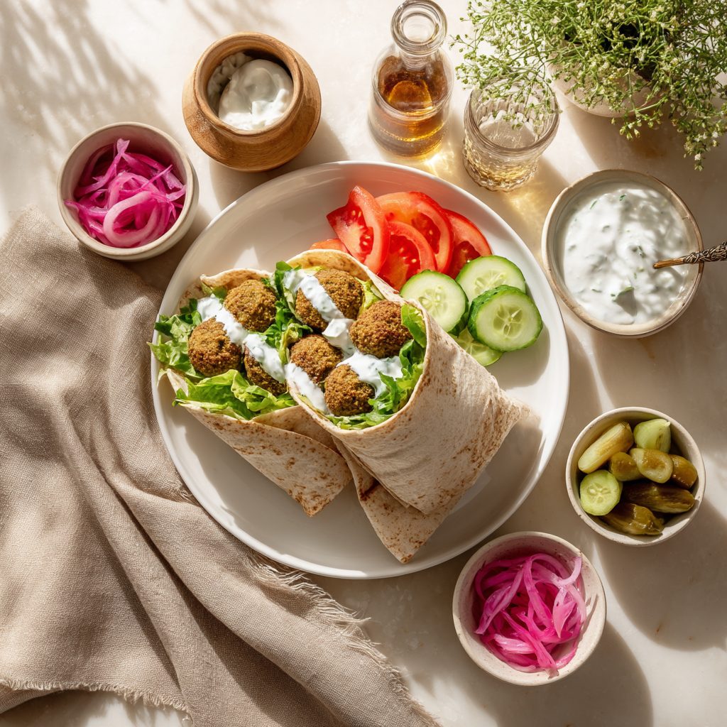 Falafel Wrap with Tzatziki 2