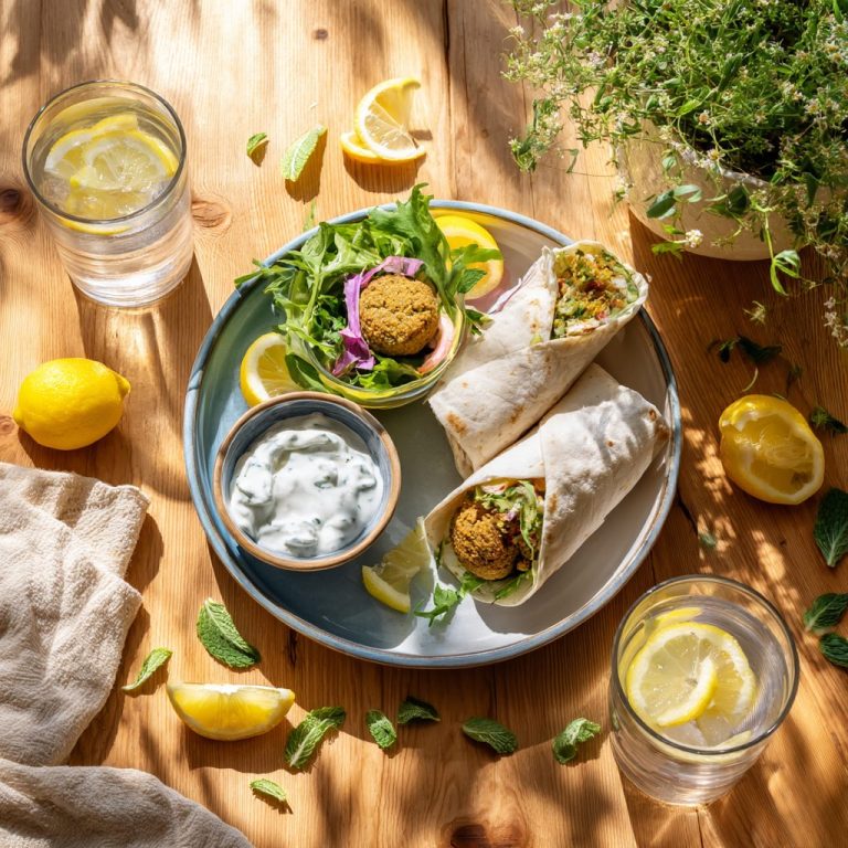 Falafel Wrap with Tzatziki