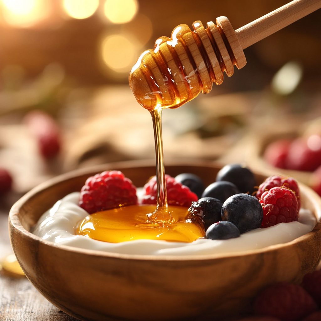 Greek Yogurt Bowl with Berries & Honey 5 Greek Yogurt Bowl with Berries Honey 4