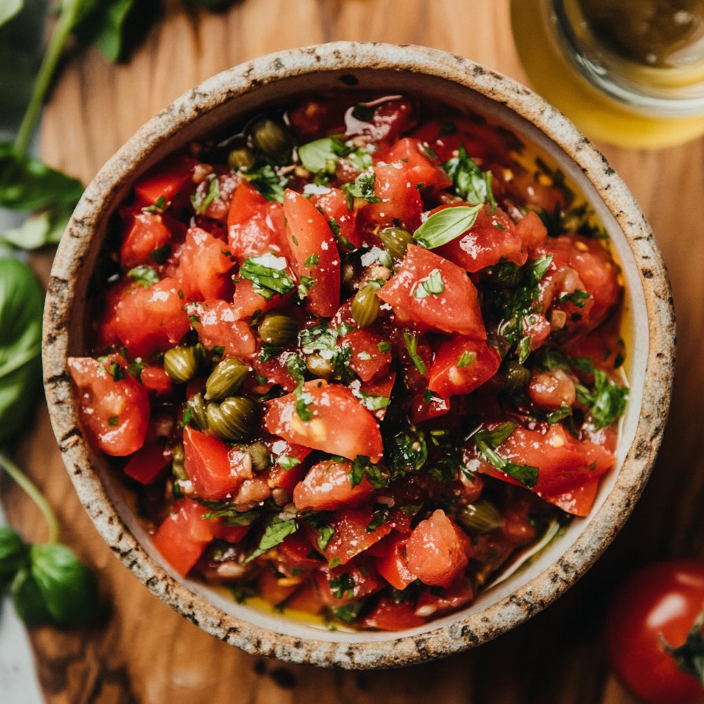 Grilled Salmon with Tomato-Caper Relish 4 Grilled Salmon with Tomato Caper Relish 3