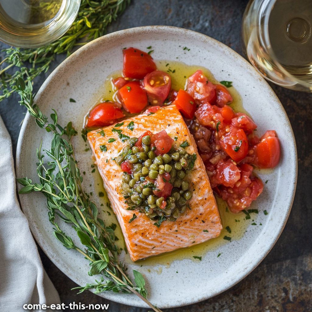 Grilled Salmon with Tomato-Caper Relish 9 Grilled Salmon with Tomato Caper Relish 8