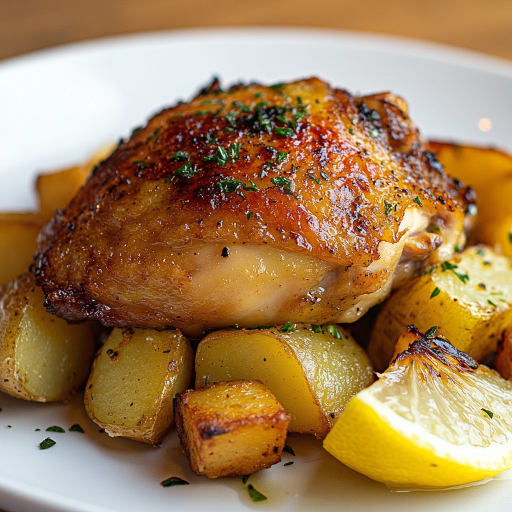 Lemon Herb Chicken with Roasted Potatoes 6