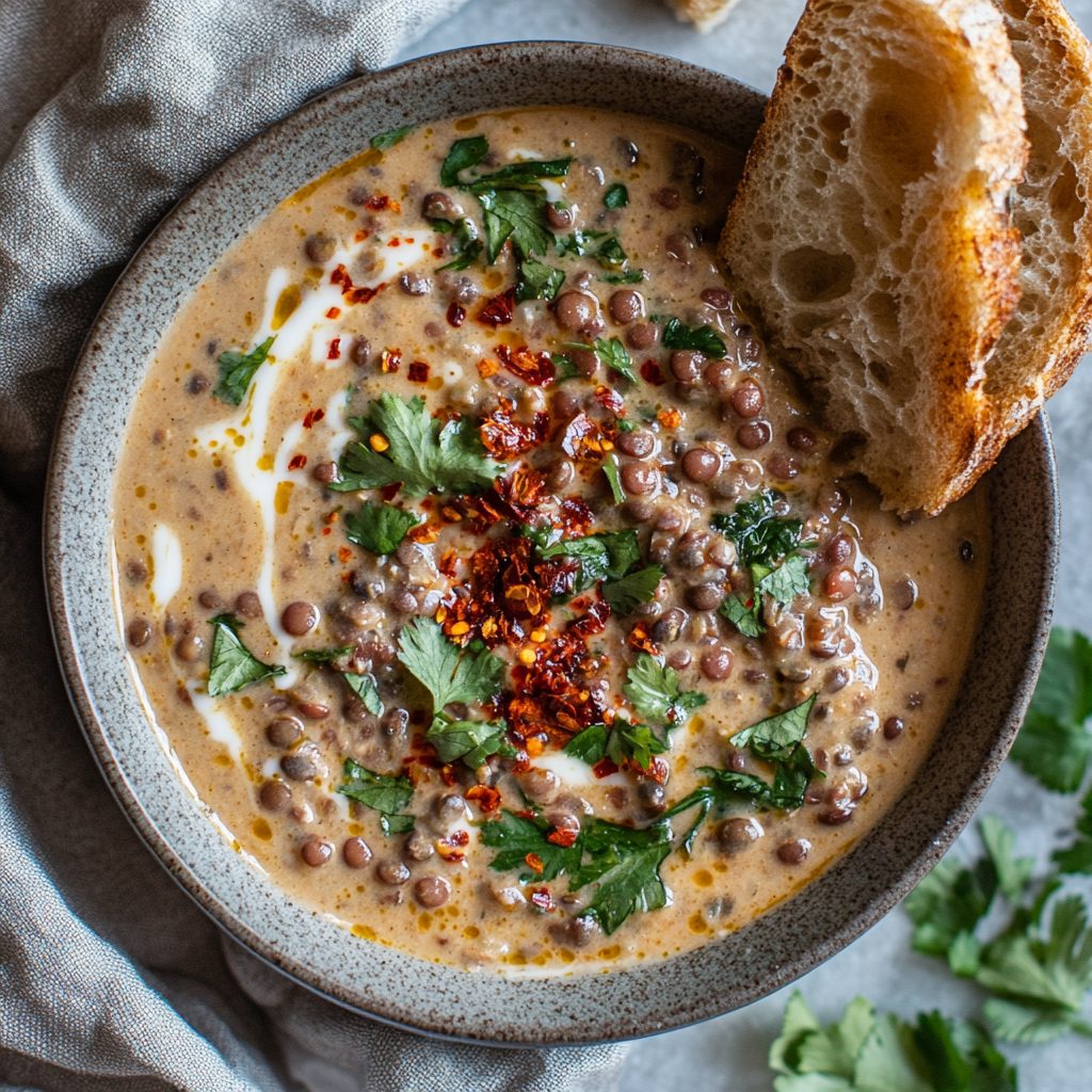 Lentil Soup with Crusty Bread 10