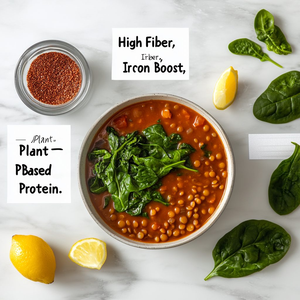 Lentil & Spinach Soup 8 Lentil Spinach Soup 7