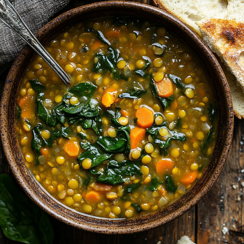 Lentil & Spinach Soup 2 Lentil & Spinach Soup