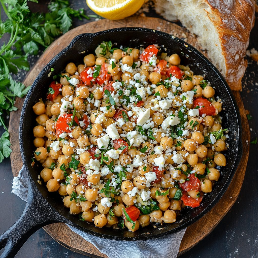 Mediterranean Chickpea Skillet 5