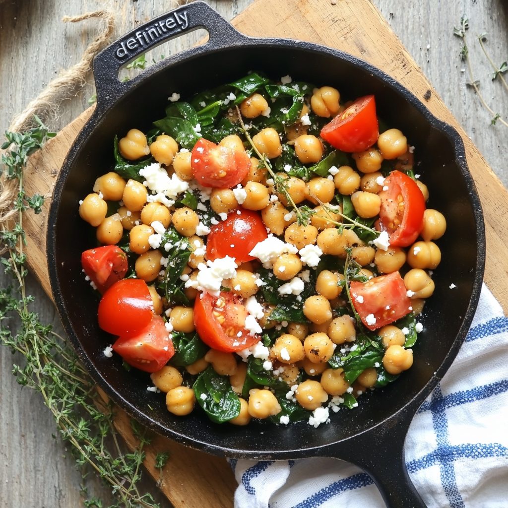 Mediterranean Chickpea Skillet