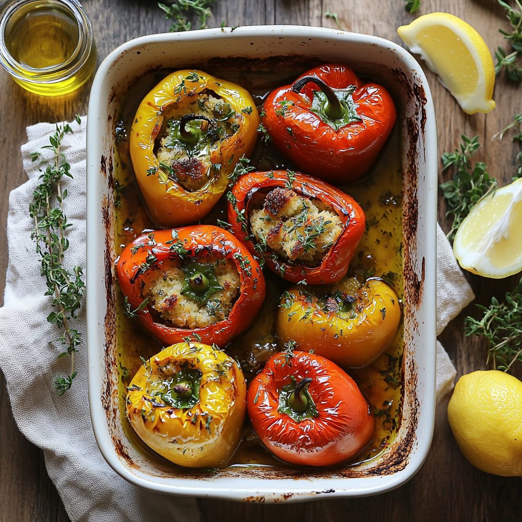 Mediterranean Tuna Stuffed Peppers 2