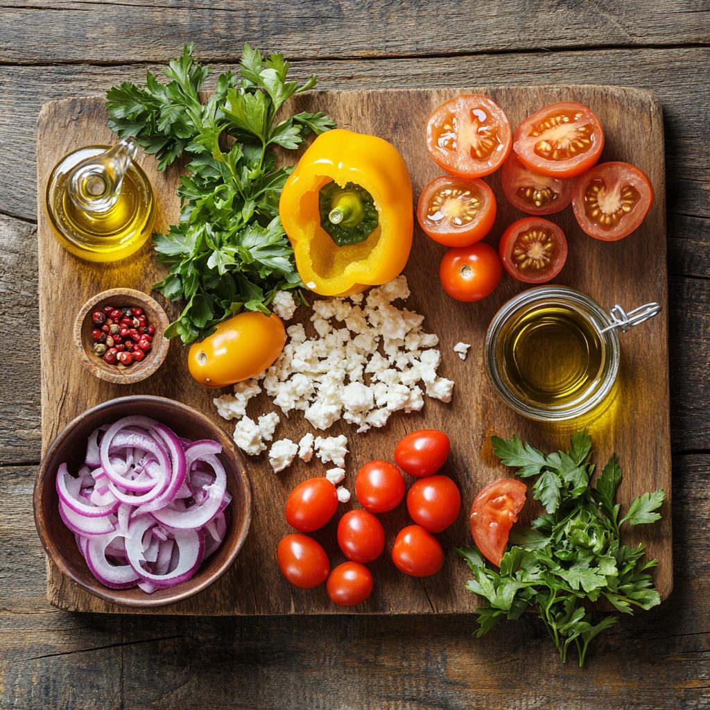 Mediterranean Tuna-Stuffed Peppers