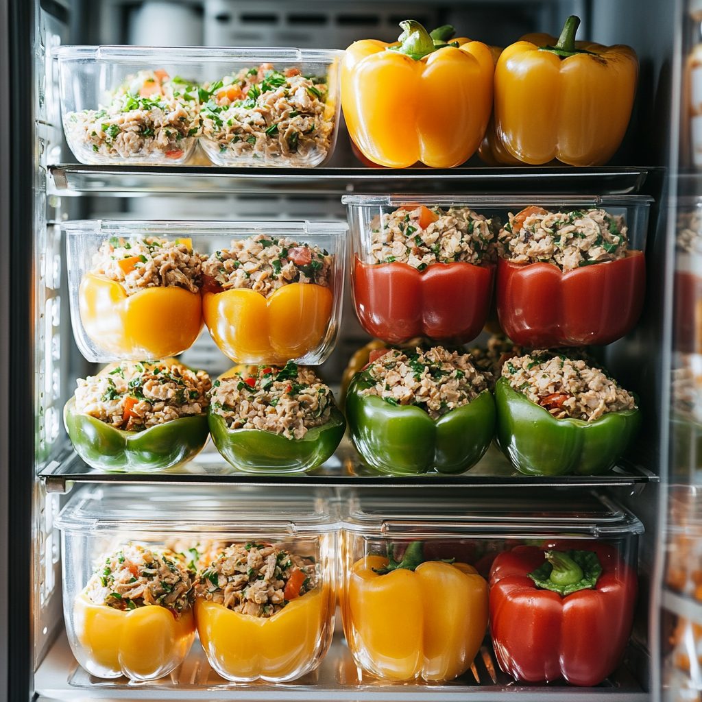 Mediterranean Tuna Stuffed Peppers 4