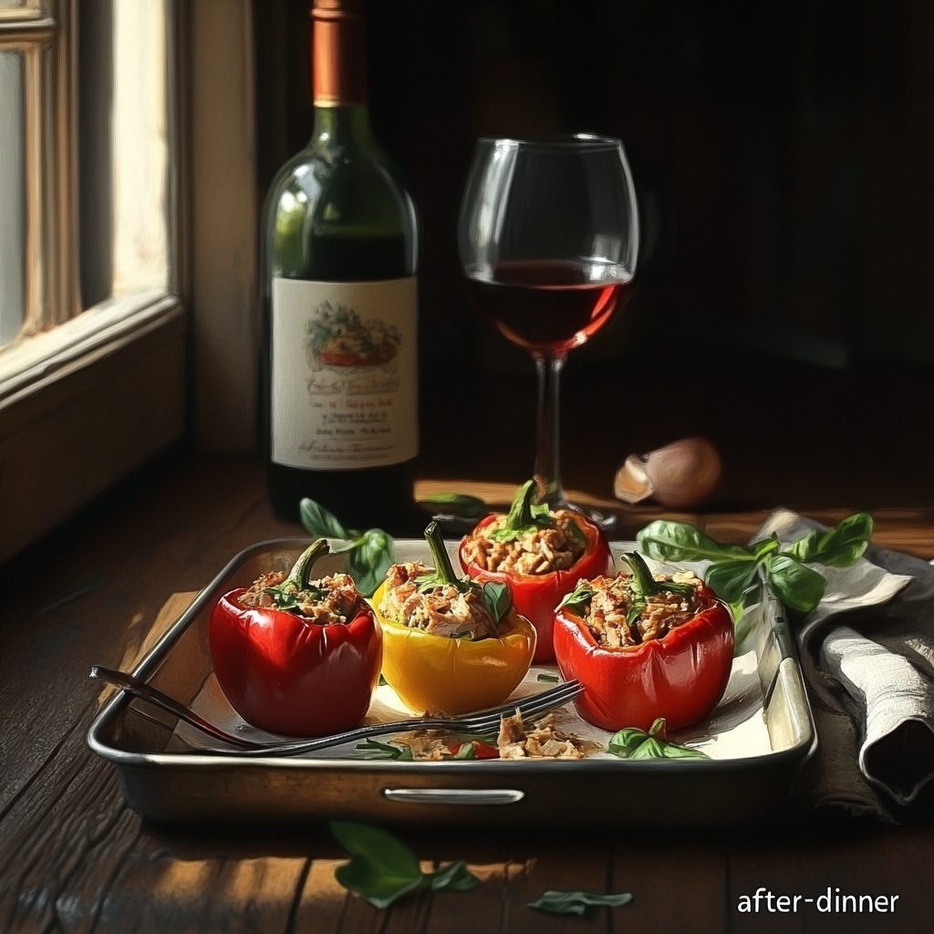 Mediterranean Tuna Stuffed Peppers 6