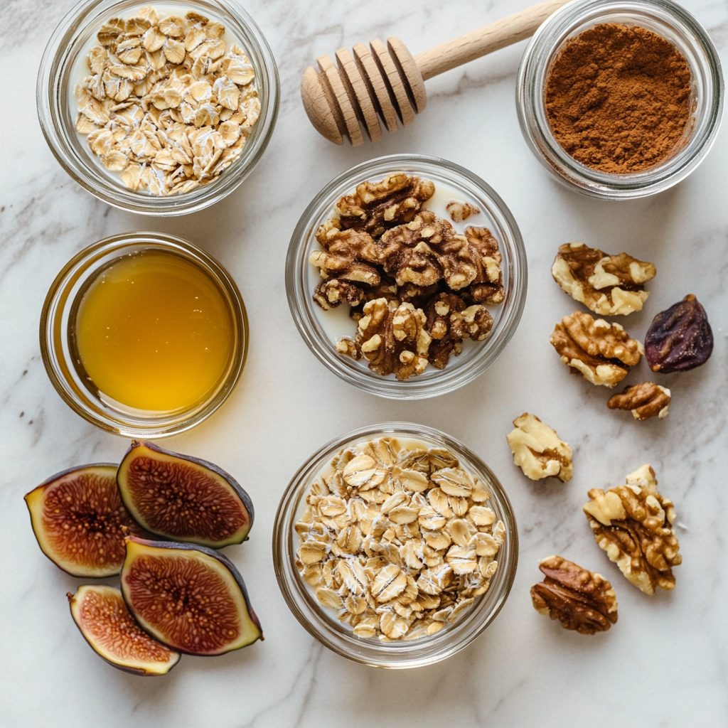 Oatmeal with Dried Figs Walnuts Cinnamon 2