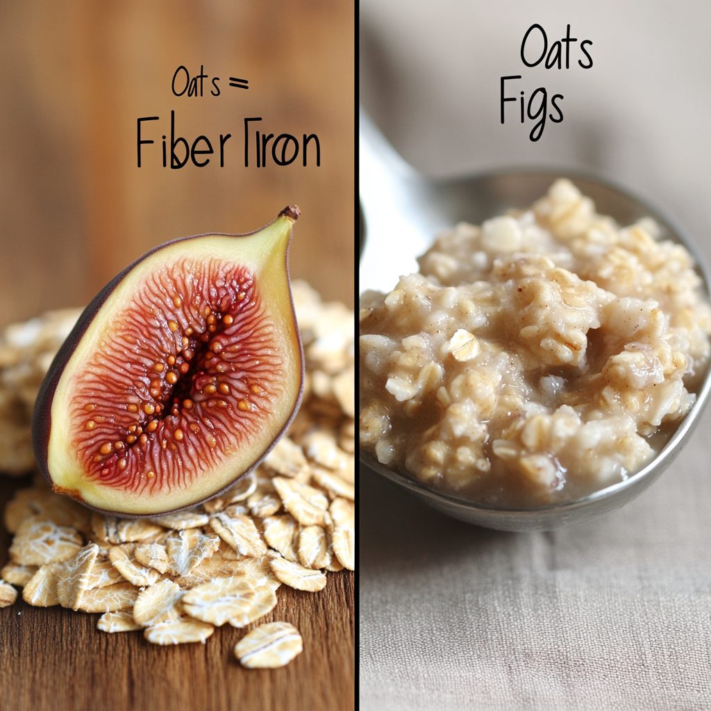 Oatmeal with Dried Figs Walnuts Cinnamon 4