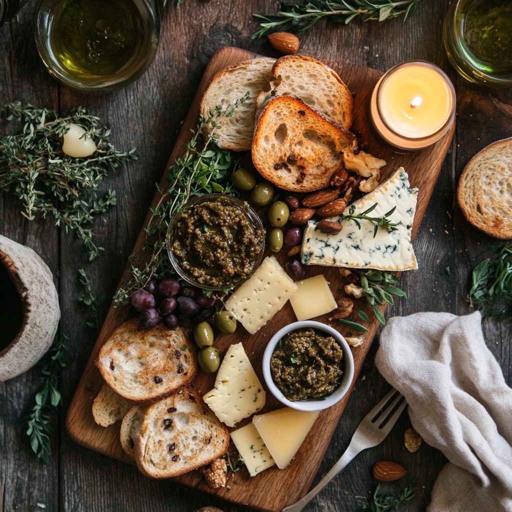 Olive Tapenade & Toasted Baguette 9 Olive Tapenade Toasted Baguette 8