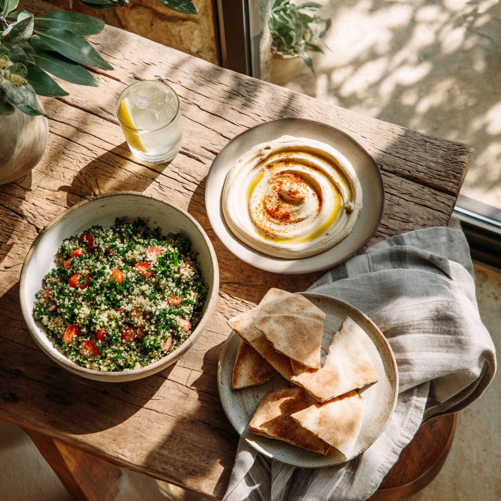 21 Mediterranean Salad Ideas for Weight Loss 8 Quinoa Tabbouleh with Hummus + Pita