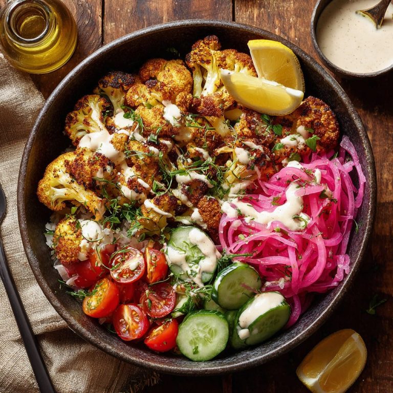 Roasted Cauliflower Shawarma Bowl