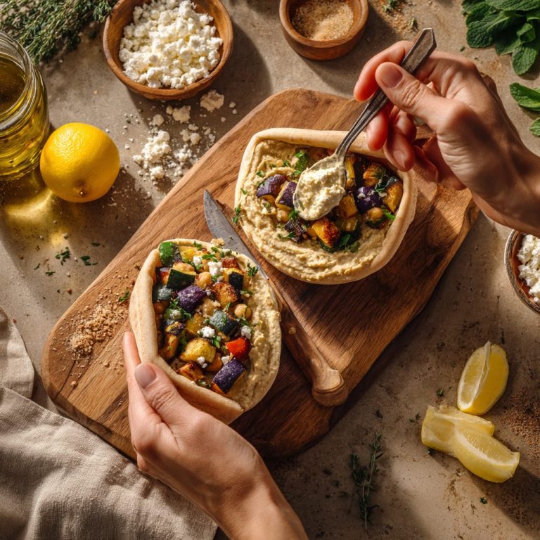 Roasted Veggie Pita Pockets 6 Roasted Veggie Pita Pockets