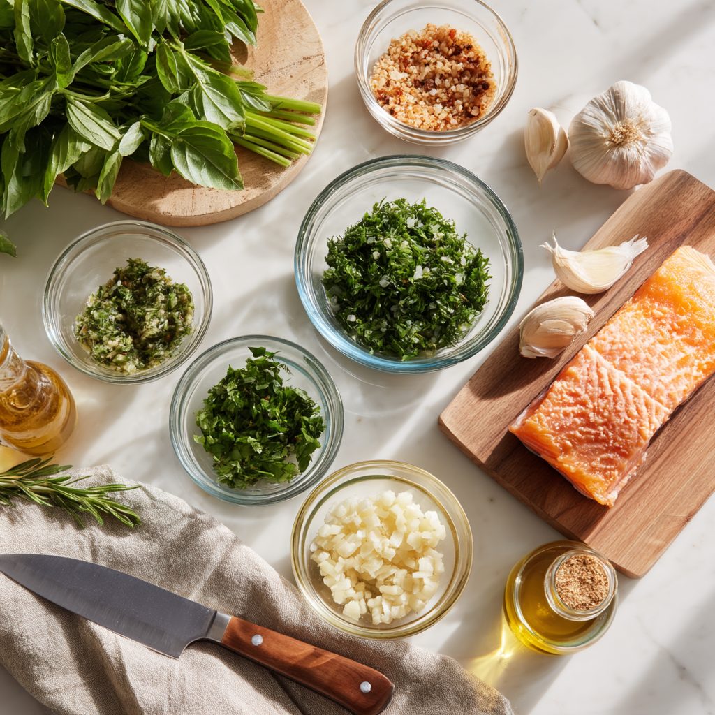 Salmon with Herbed Quinoa & Green Beans