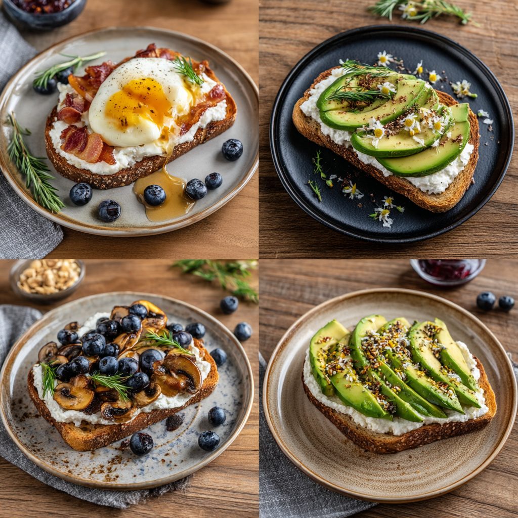 Savory Cottage Cheese Toast 7