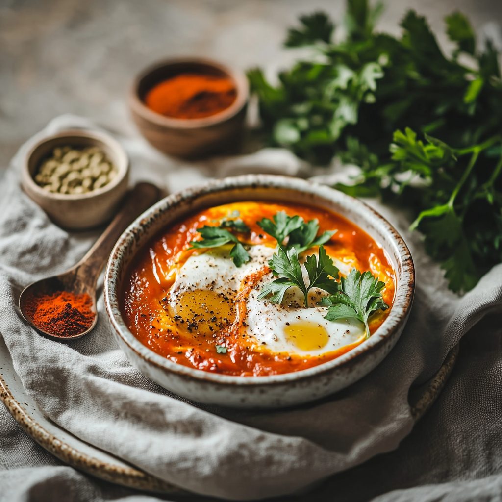 Shakshuka (Eggs in Spicy Tomato Sauce) 3 Shakshuka Eggs in Spicy Tomato Sauce 2
