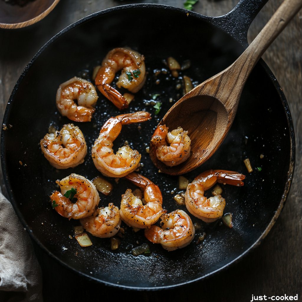 Shrimp Sauteed in Garlic Olive Oil 4