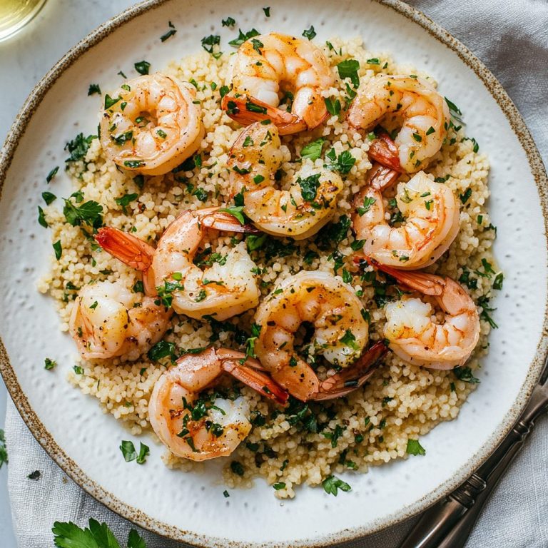 Shrimp Sautéed in Garlic & Olive Oil with Couscous 13 Shrimp Sautéed in Garlic & Olive Oil with Couscous