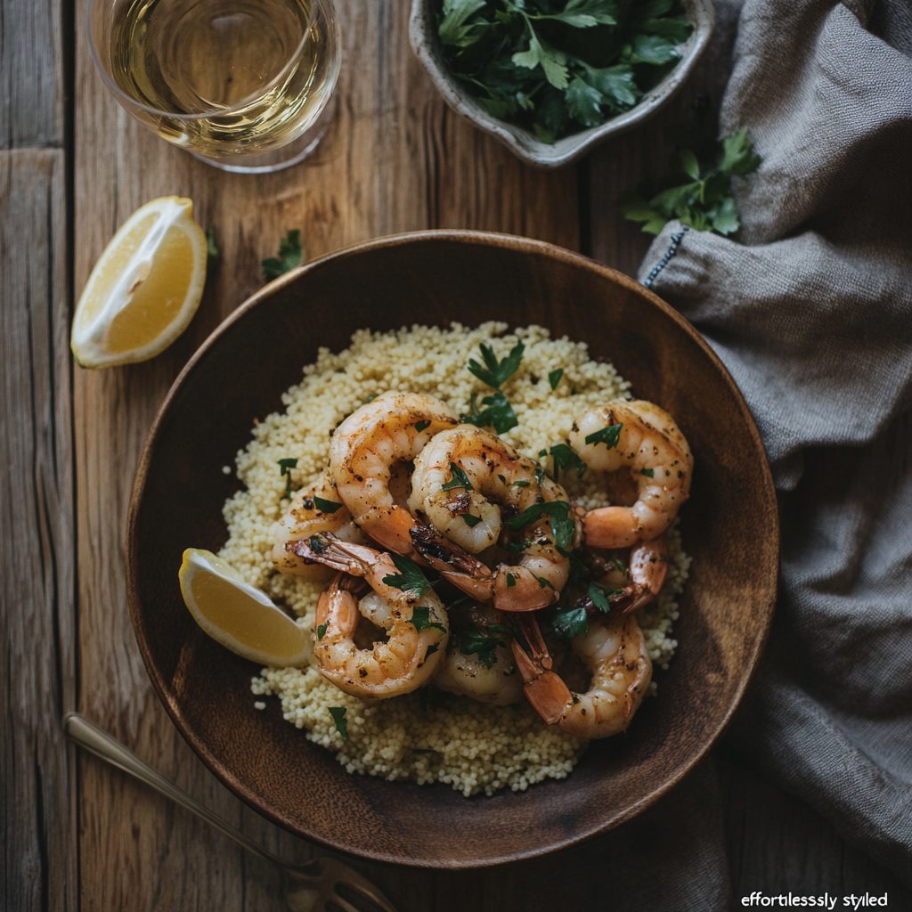 Shrimp Sauteed in Garlic Olive Oil
