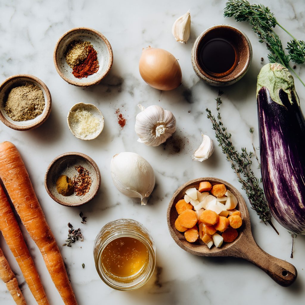 Spiced Lentil & Eggplant Stew
