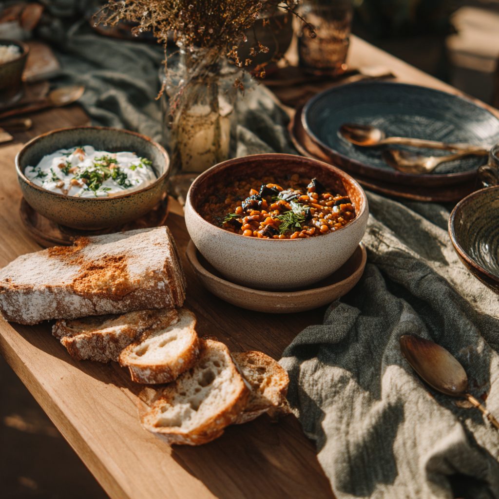 Spiced Lentil & Eggplant Stew