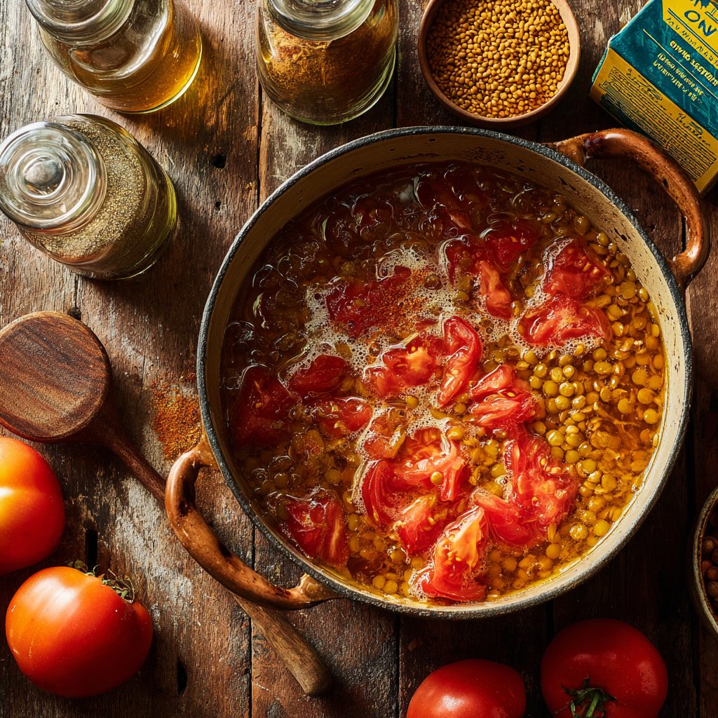 Spiced Lentil & Eggplant Stew
