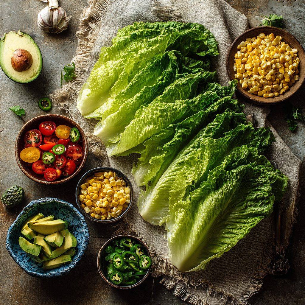 Spicy Black Bean Lettuce Wraps