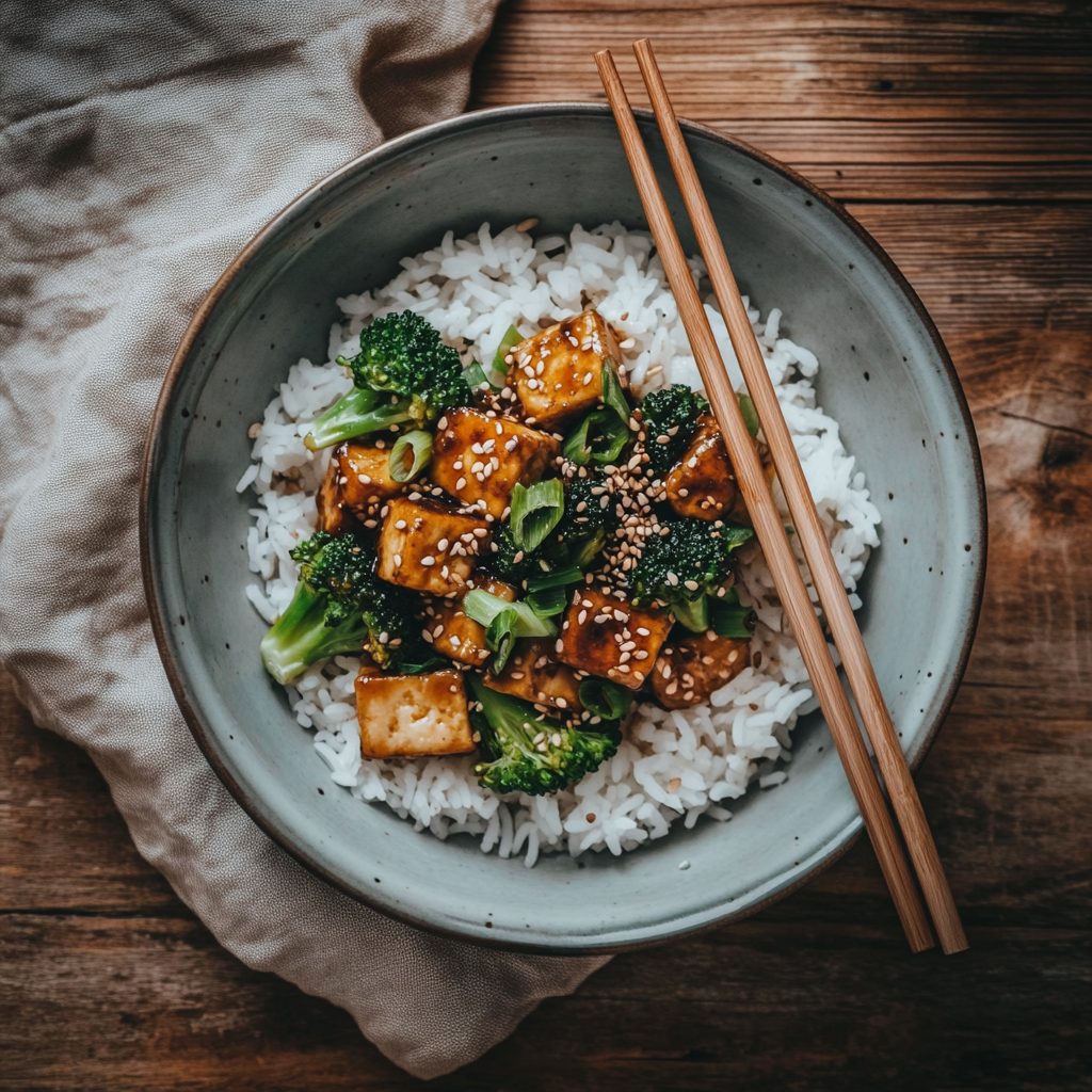 Stir Fried Tofu Broccoli 4