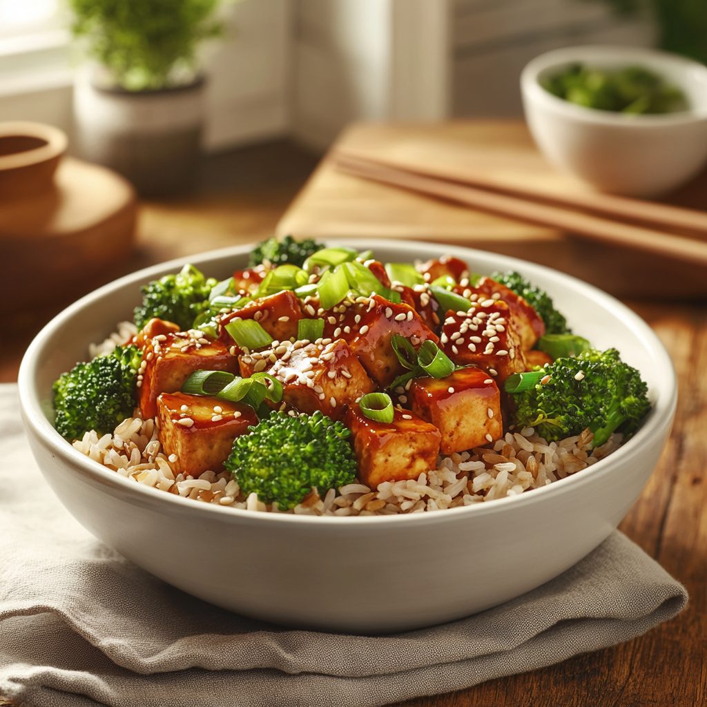 Stir-Fried Tofu with Broccoli and Brown Rice 6 Stir Fried Tofu with Broccoli and Brown Rice 5