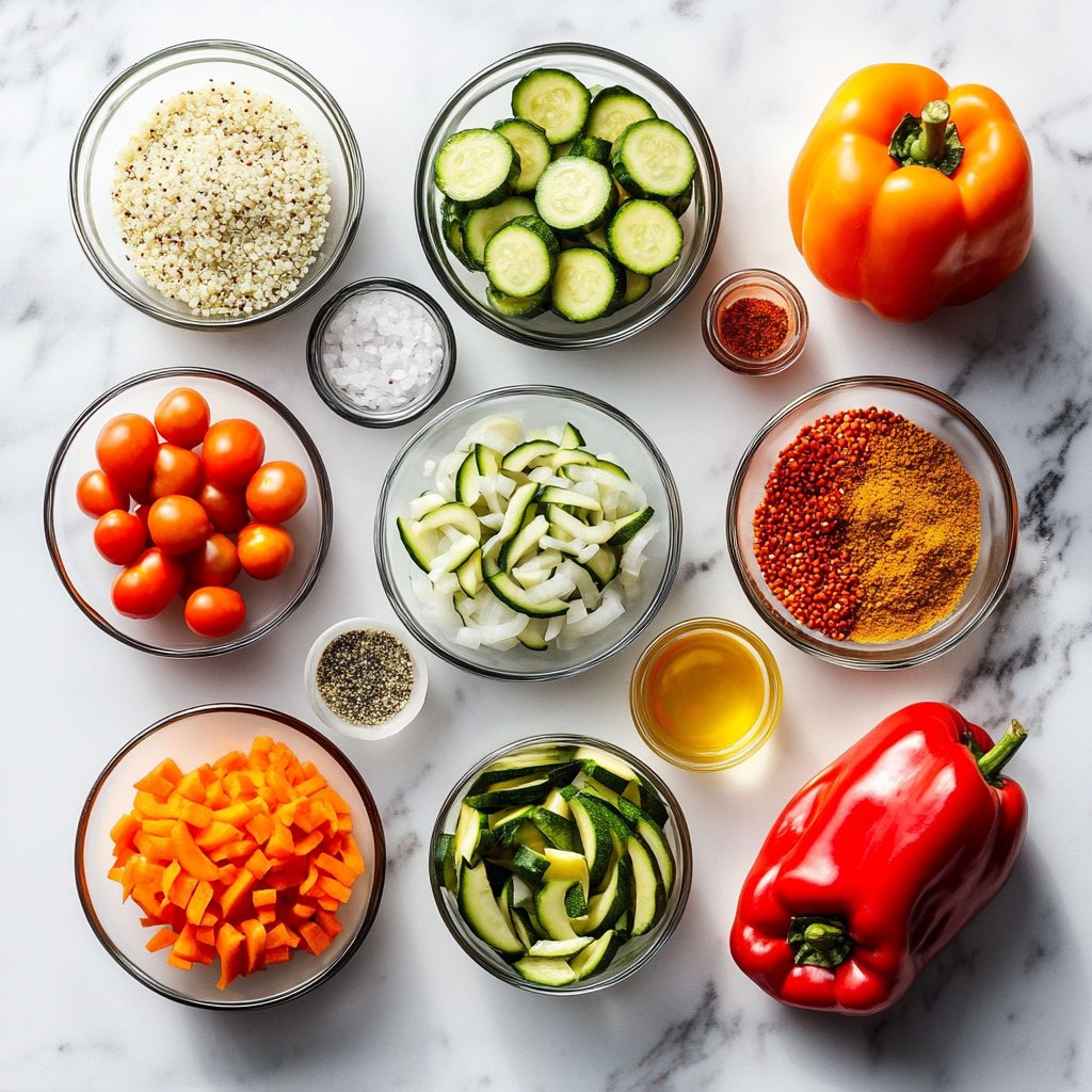 Stuffed Bell Peppers with Quinoa Veggies 11