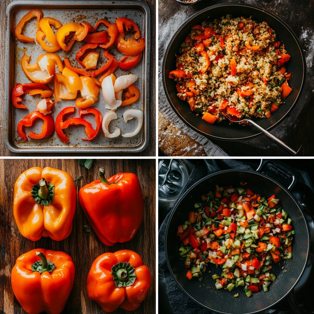 Stuffed Bell Peppers with Quinoa Veggies 12